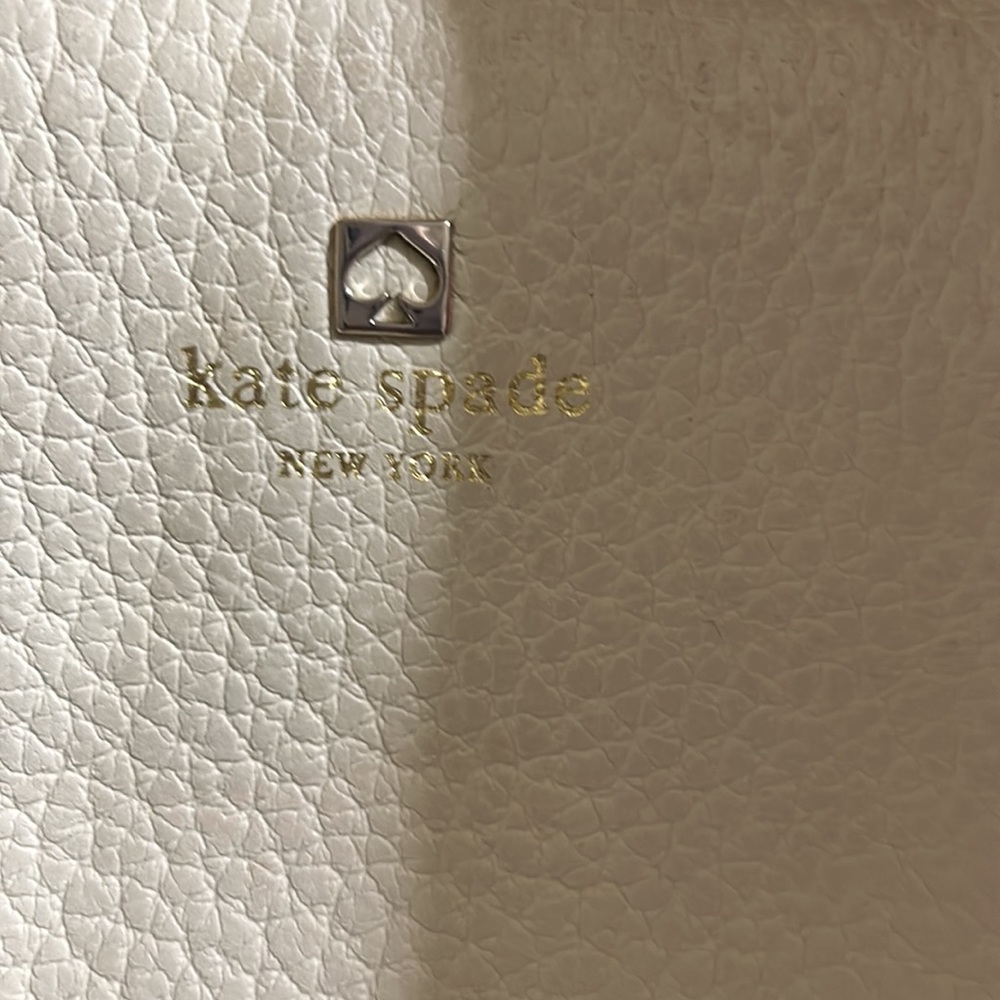 Kate Spade Ivory and Black Leather Crossbody Purse - Picture 8 of 10